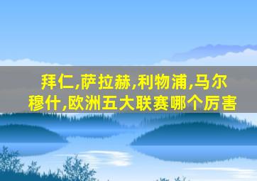 拜仁,萨拉赫,利物浦,马尔穆什,欧洲五大联赛哪个厉害