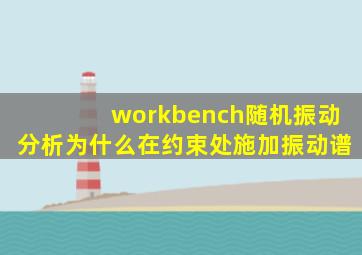 workbench随机振动分析为什么在约束处施加振动谱