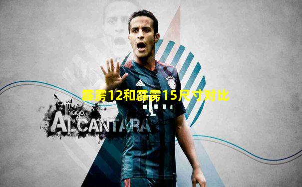 霹雳12和霹雳15尺寸对比