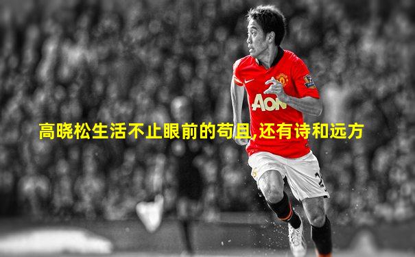 高晓松生活不止眼前的苟且,还有诗和远方